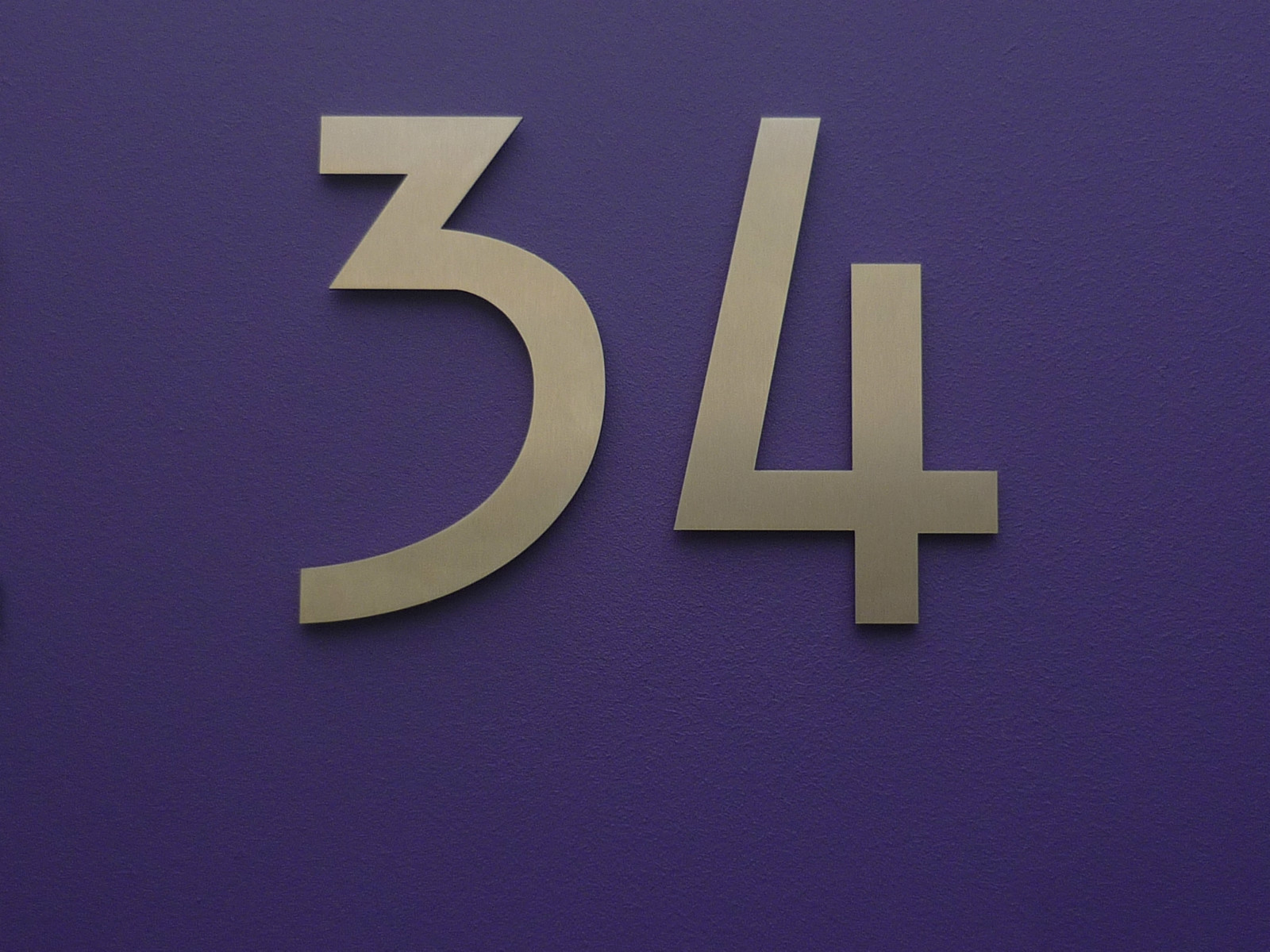 Art Nouveau - Mackintosh - Stainless Steel House Numbers/Numerals 12.5cm/5"