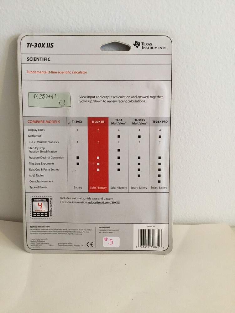 TI-30X IIS Texas Instruments New In Package.