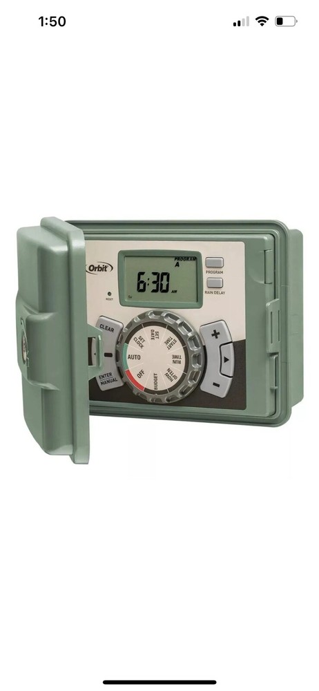 Orbit Easy-Set Logic Sprinkler Timer 57894 4-Station, 3 Programs & 12 Start Time