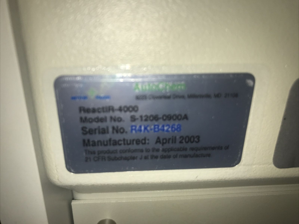 METTLER TOLEDO REACTiR 4000