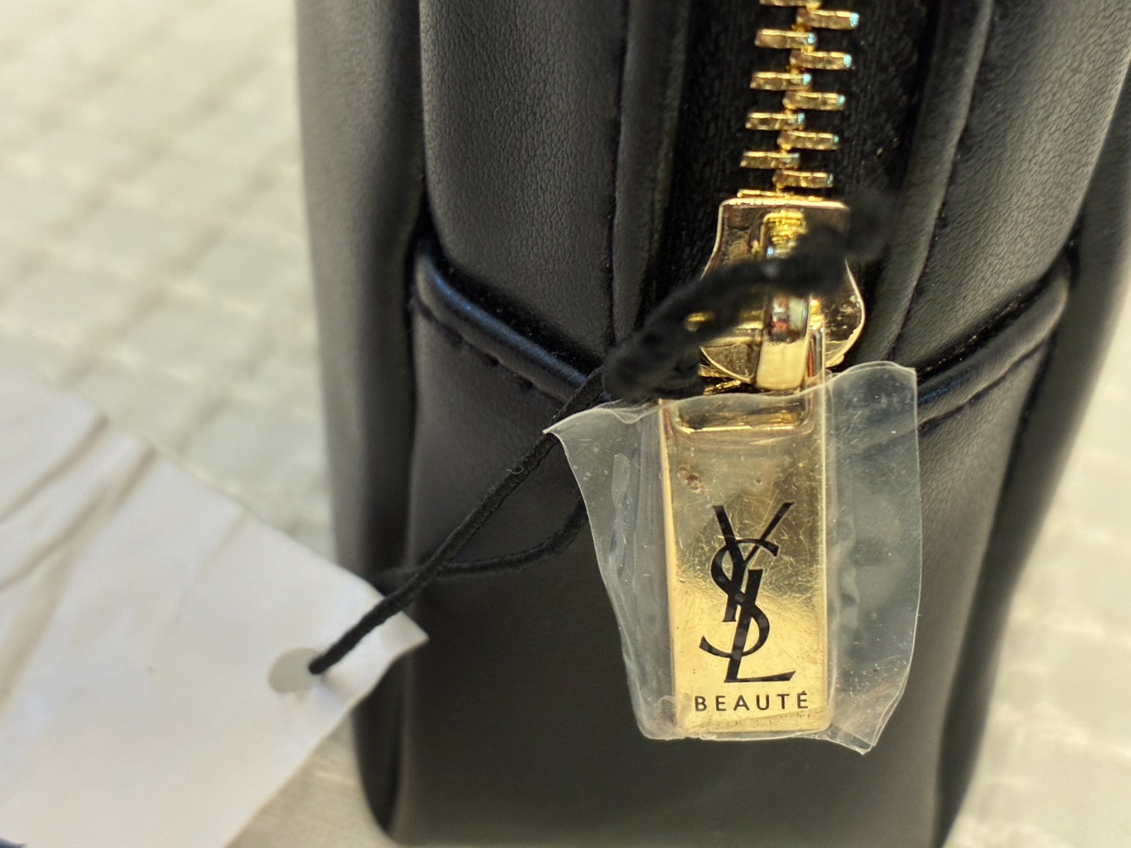 Yves Saint Laurent Beaute’ Cosmetic Travel Pouch, Black. New with Tag