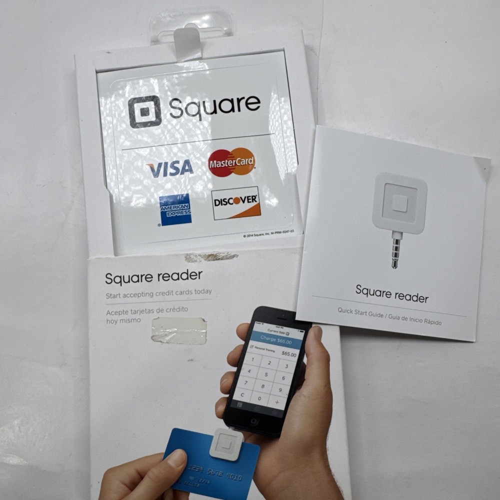 Square Reader Credit Debit Card Apple iPhone Android Headphone Jack Connector