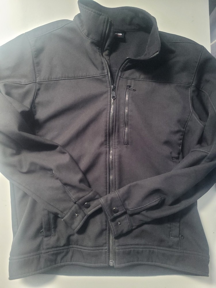 MENS KIRKLAND TRACK TOP JACKET MEDIUM BLACK