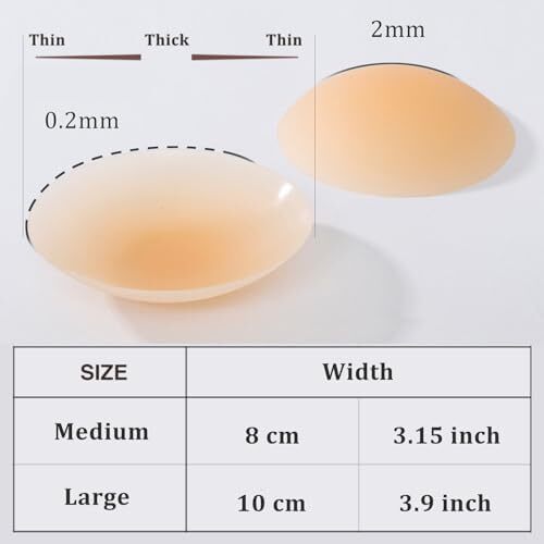 2024 Newest Cakes Cover Seamless Nipple Covers Ultra Thin Sticky Breast Large