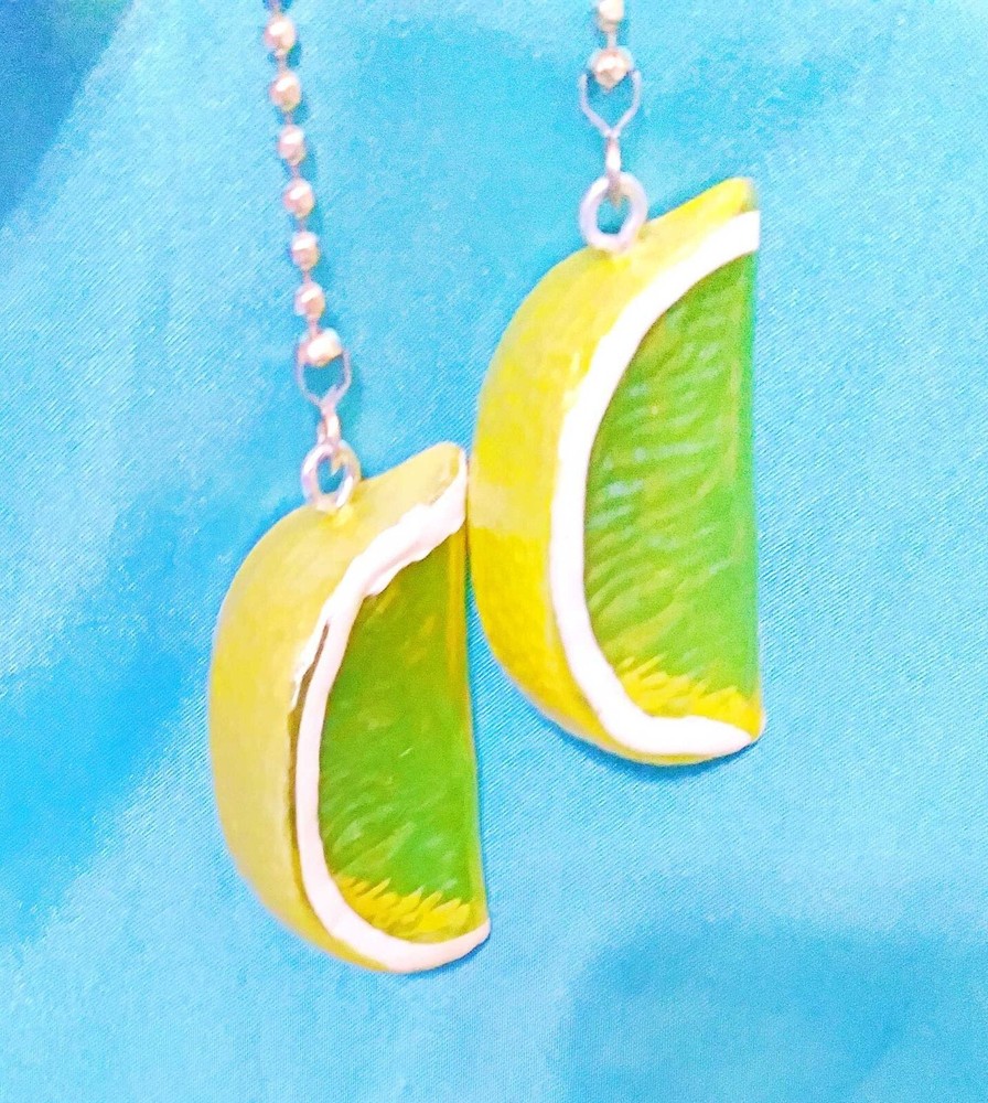 Set of Two ~ Lemon Slices ~ Ceiling Fan Pull Chains