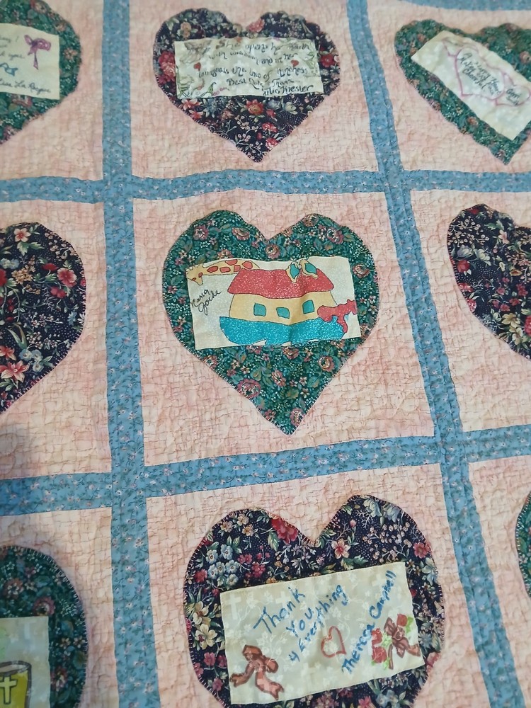 Hearts Quilt Full Sz.