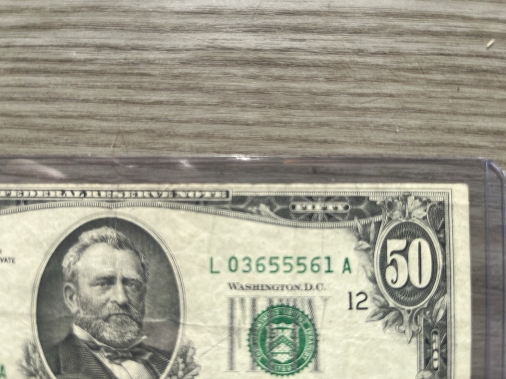 1981 $50 Bill Allignment Error