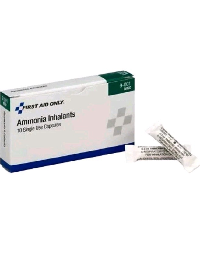 10 Pack Ammonia Inhalant Capsules for First Aid Kit Aromatic Stimulant 9-001