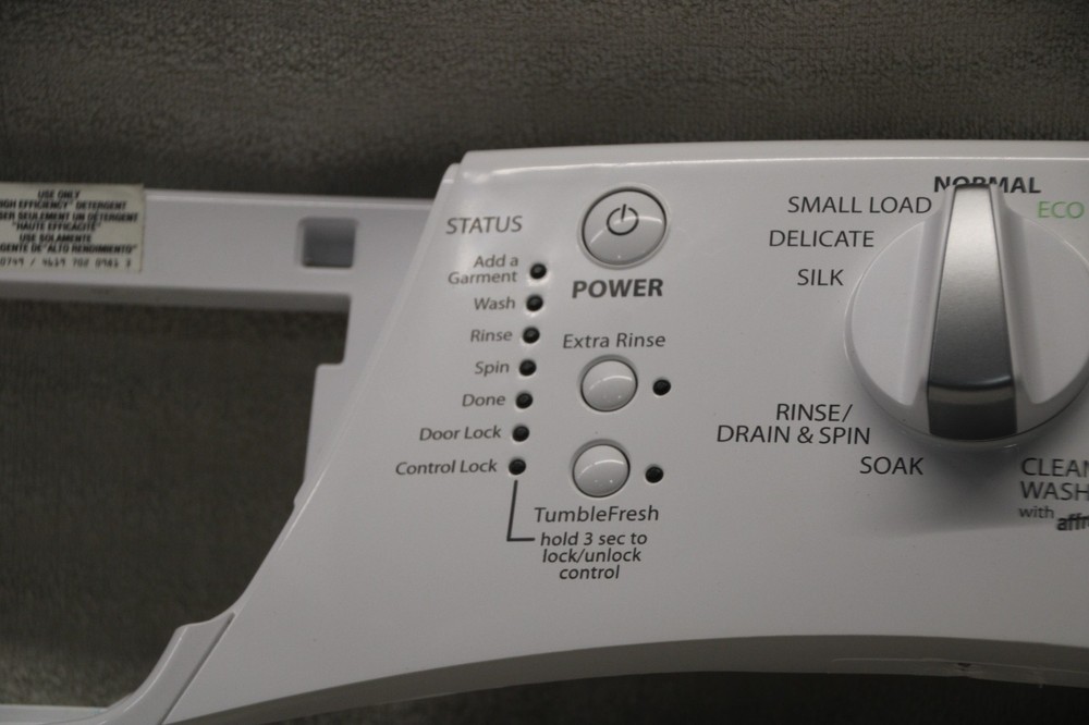 W10325312 Whirlpool washer control panel with board, tested