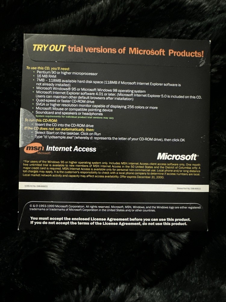 Microsoft Interactive CD Sampler Trial Version 1993-1999