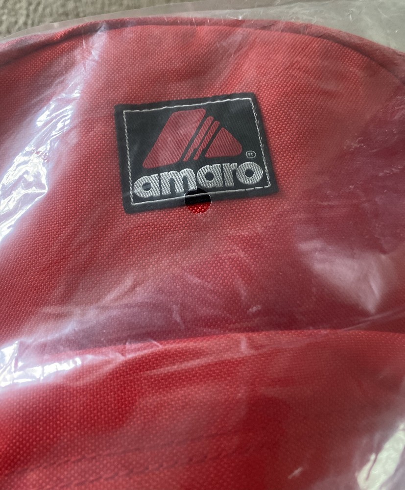 Amaro Red Backpack Two Pocket.