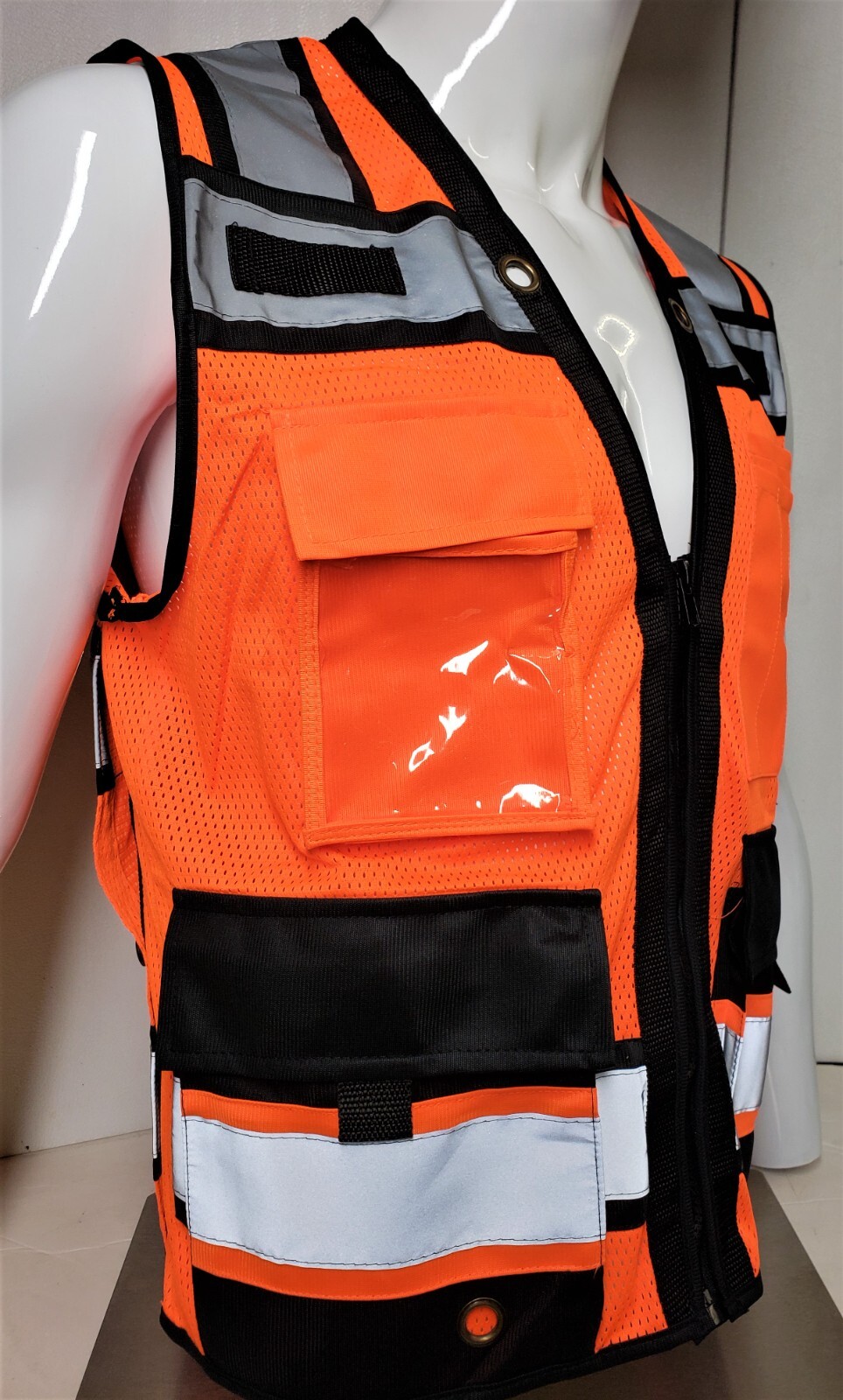 FX HIGH VISIBILITY Surveyor Two Tones Safety Vest Mesh front & back