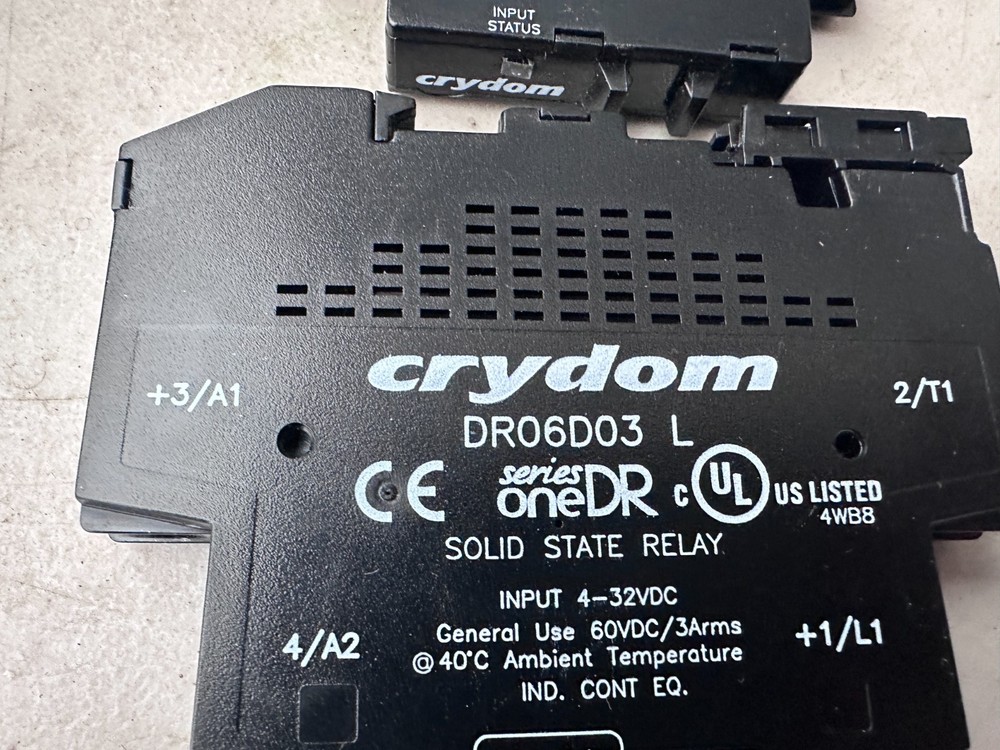 Crydom DR06D03 Solid State Relay (Lot of 2)