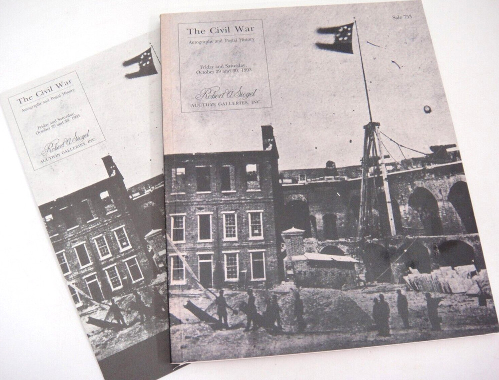 Siegel Stamp Auction Catalog w Prices Realized Civil War Autographs Postal Hist