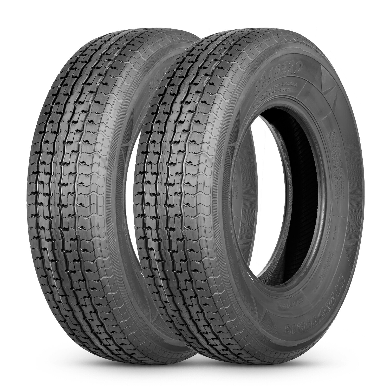 Set 4 ST225/75R15 Trailer Tires 10PR ST 225 75 15 Load Range E Radial Heavy Duty