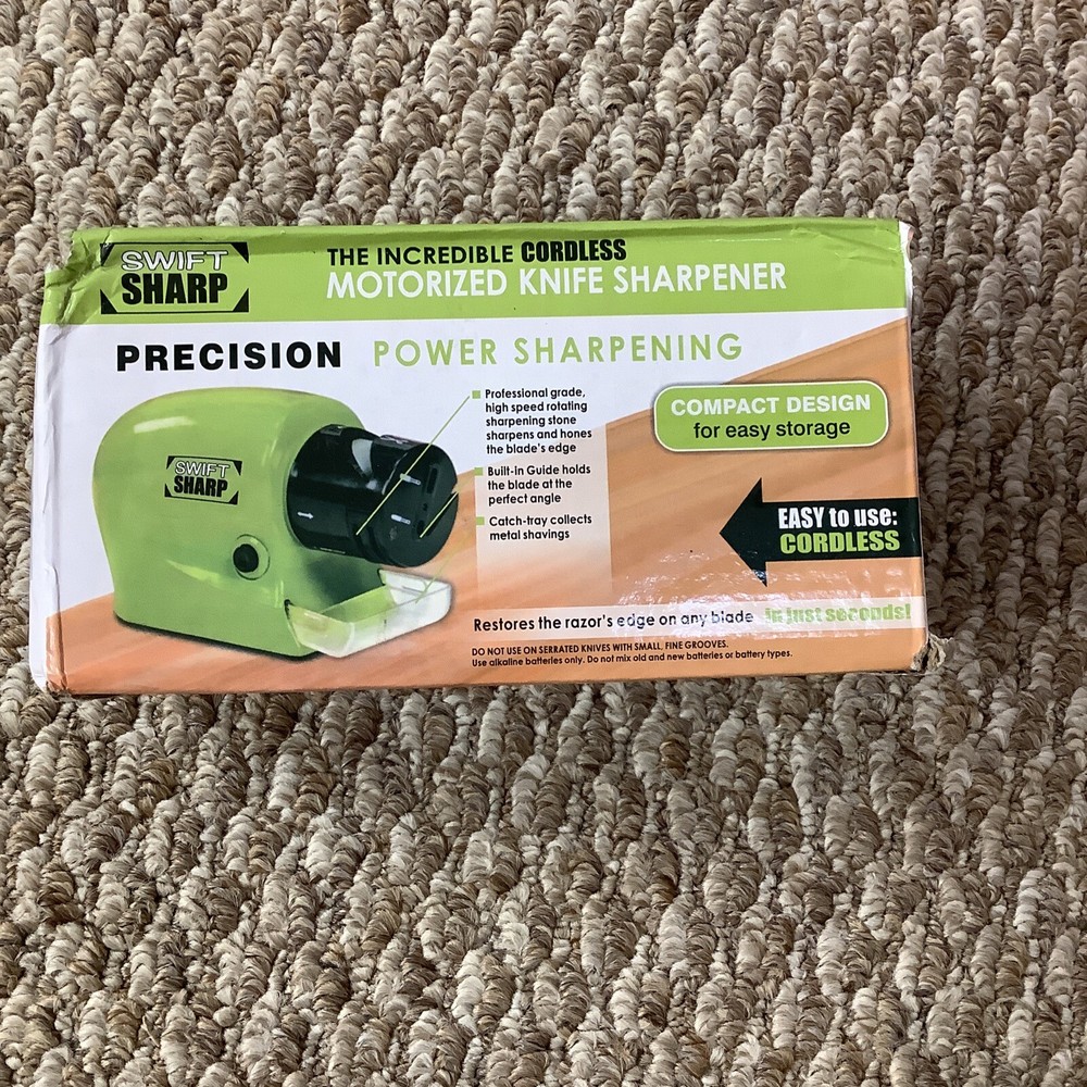 Swift Sharp Motorized Knife Sharpener New In Box