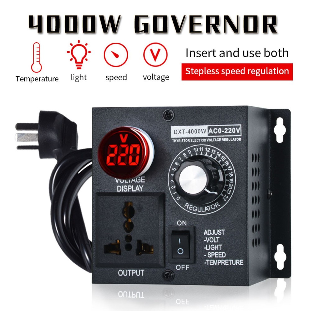 AC 110V/220V Input Voltage Electronic Voltage Regulator Fan Speed Controller