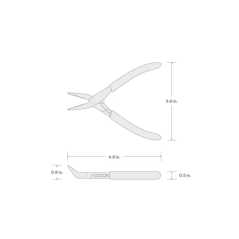 Mini Bent Long Nose Pliers