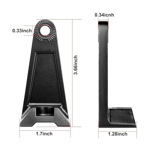 Side Brackets, Light Bar Mounting Brackets Kit Universal Side Black Normal