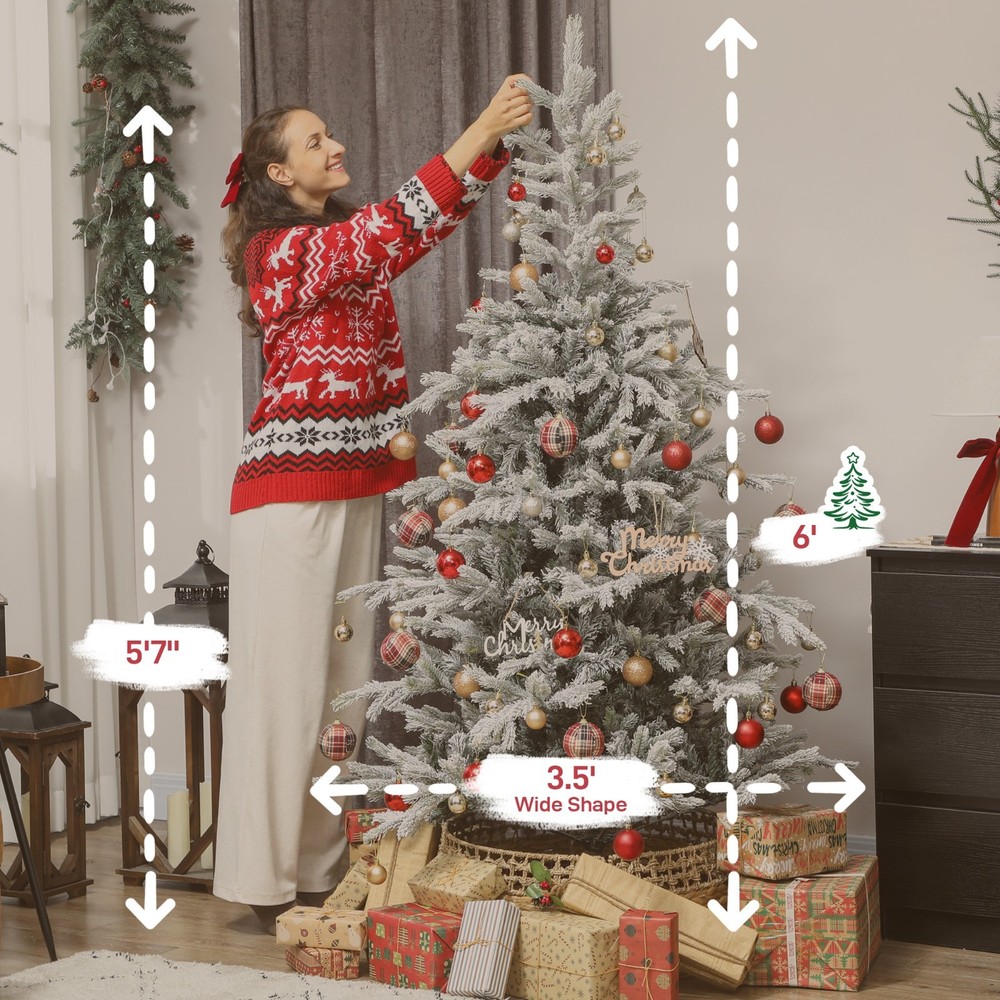 ❄️FREE SHIPPING!❄️Christmas Tree, Hinged, 6 ft, 1207 Branches, & Memory-Wire!