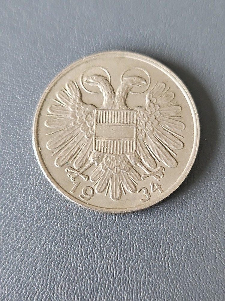 Austria One Schilling Coin 1934 UNC