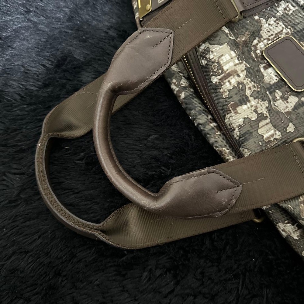 TUMI ALPHA BRAVO Tote Bag Camouflage Pattern Genuine Used
