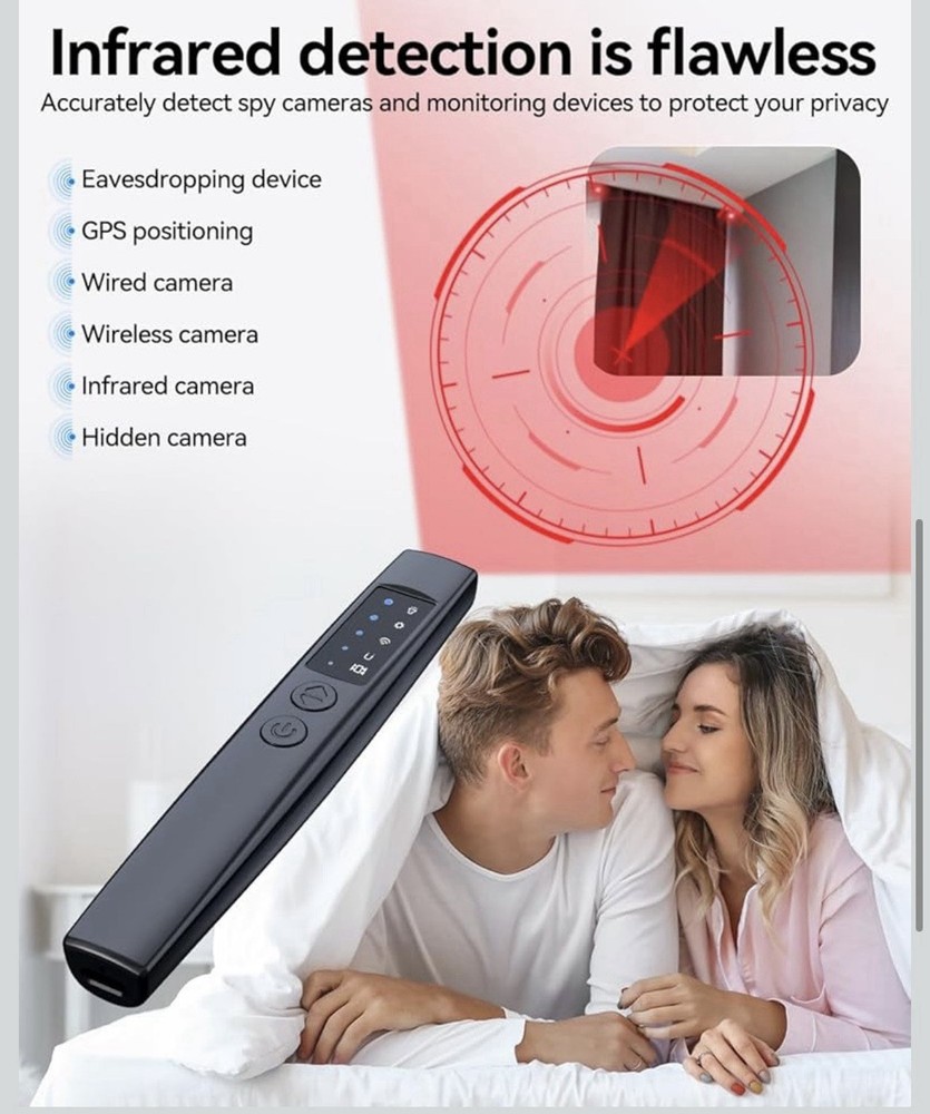 Hidden Camera Detector, GPS Tracker & Bug Detector & Upgraded Spy Camera Finder