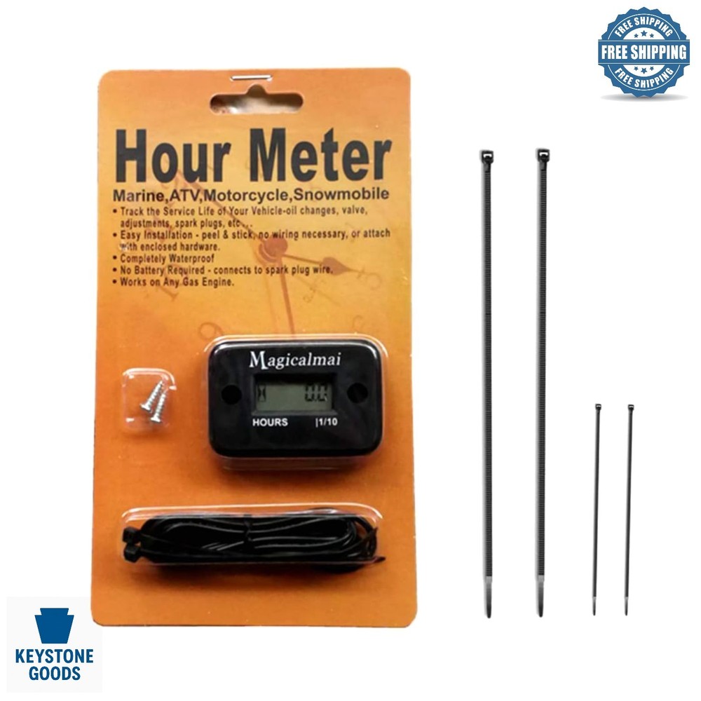 Waterproof Inductive Hour Meter for Gas Engines & Generators