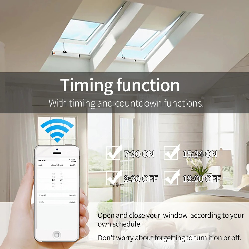 Automatic Electric Window Opener Smart Wifi Phone APP Control,Voice Control