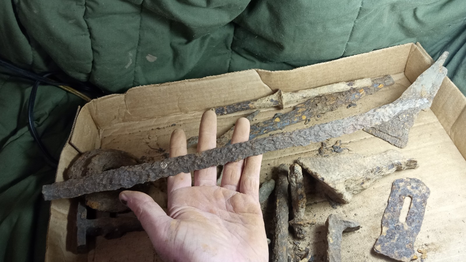 Dug civil war 30 lbs lot of Iron relics from Fort Backcreek Hedgesville WV relic