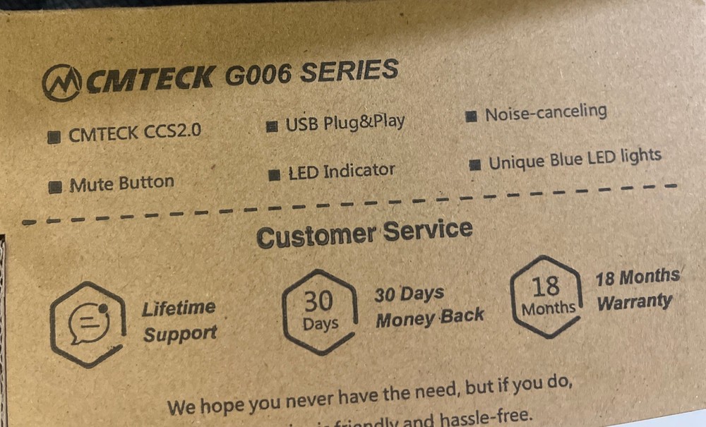 CMTECK CM-G006 USB Computer Microphone - Black