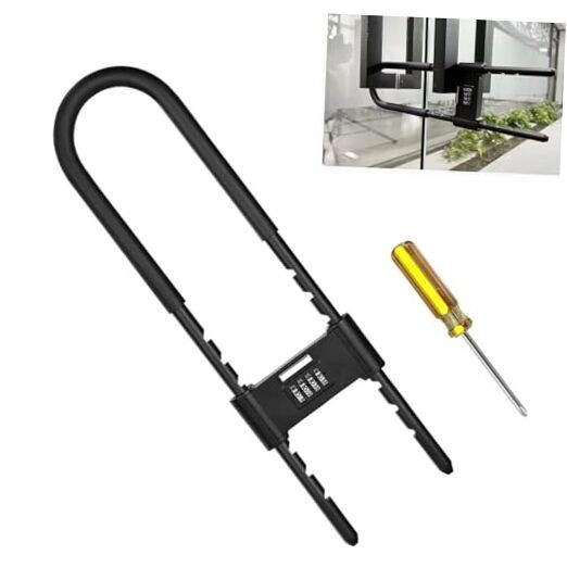 U Lock - Extra Long U Lock - U Lock Combo - Bicycle Lock with Adjustable Black