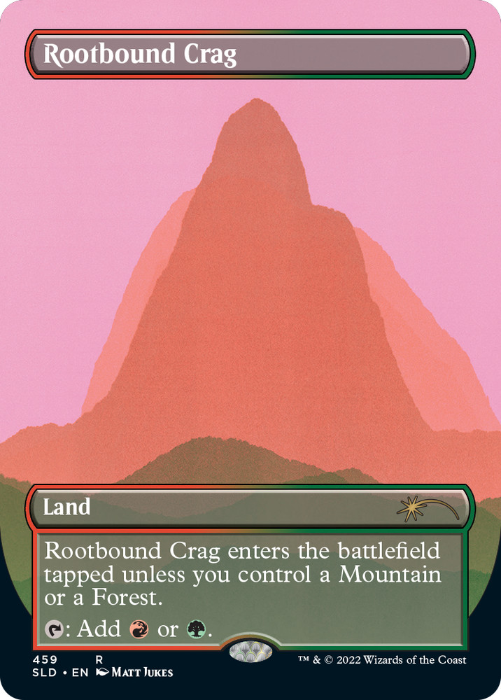 Rootbound Crag (Borderless) [Secret Lair Drop Series] MTG