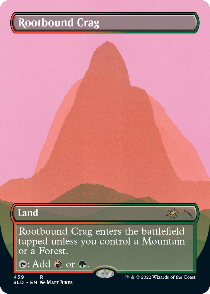 Rootbound Crag (Borderless) [Secret Lair Drop Series] MTG
