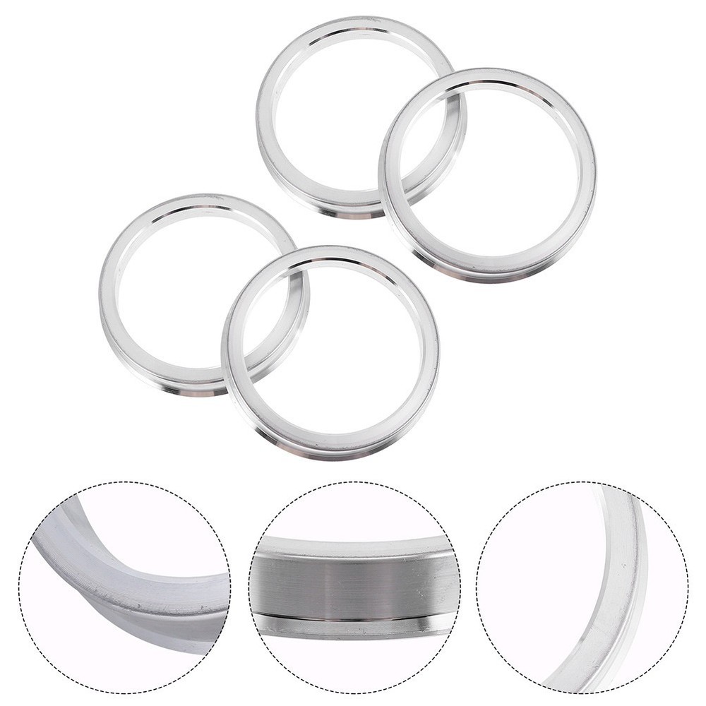 3 Pack Car Wheel Spacers Hub Decor Bore Adapter Kit Centering Rings