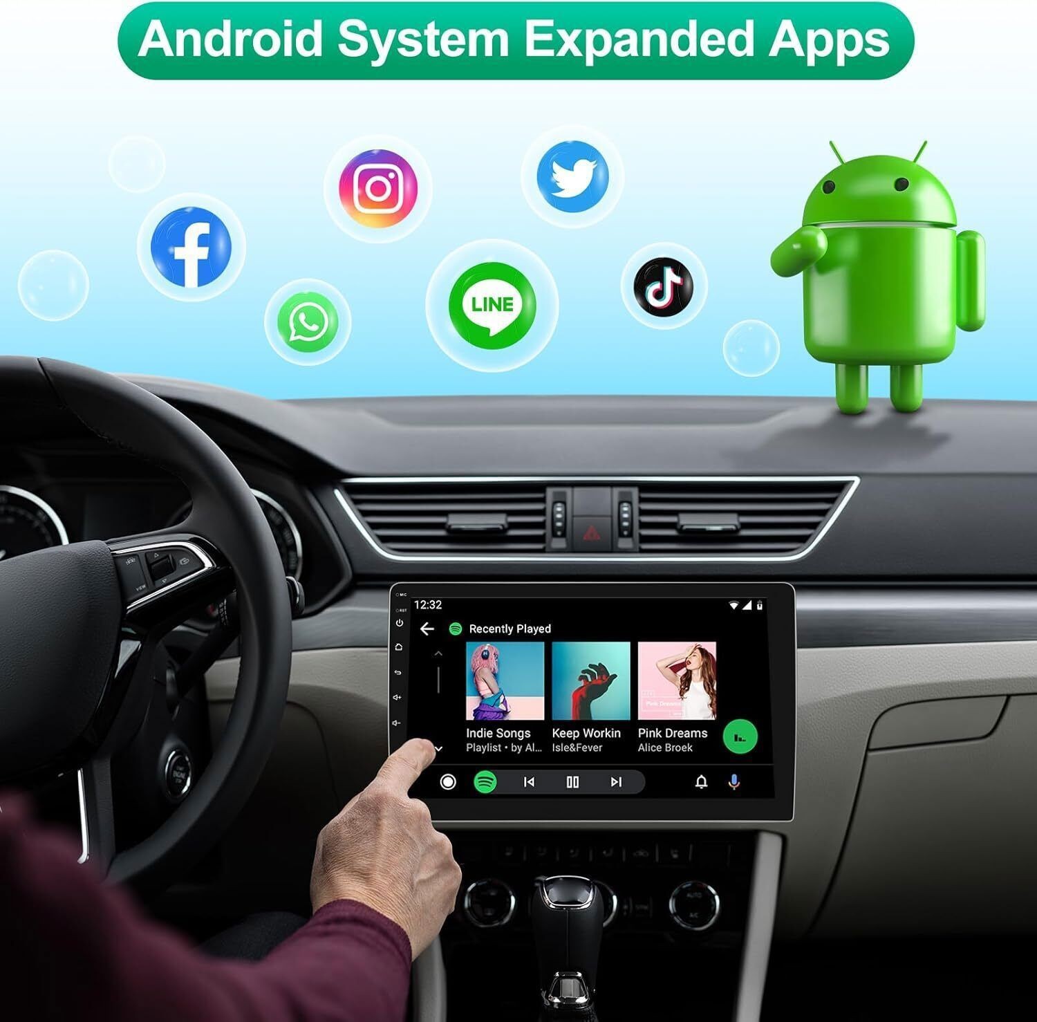 For Lincoln Town Car 2003-2011 Carplay Android 14 Car Stereo Radio GPS NAVI WiFi