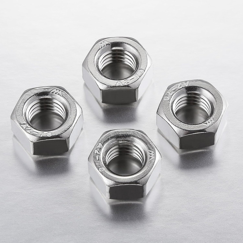 8#32 304 Stainless Steel Hex-Nuts (200pcs)