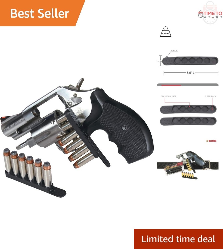 Speed Strips Nylon Pair Black Compact Reloading Device for Revolvers