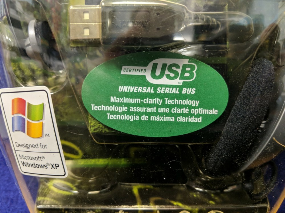 NEW SEALED Labtec Axis 711 Digital USB Mono Headset FOR PC VOICE ACCESS