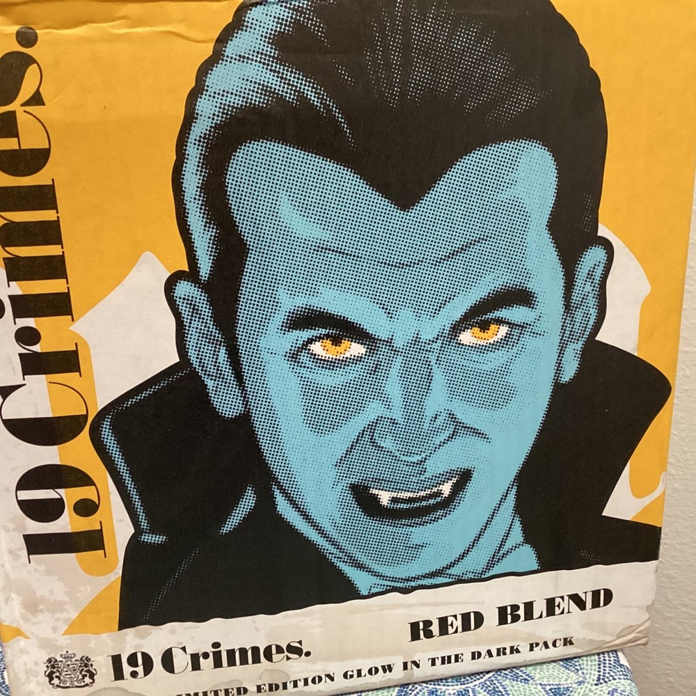 19 Crimes Universal Monsters DRACULA Wine Empty Box