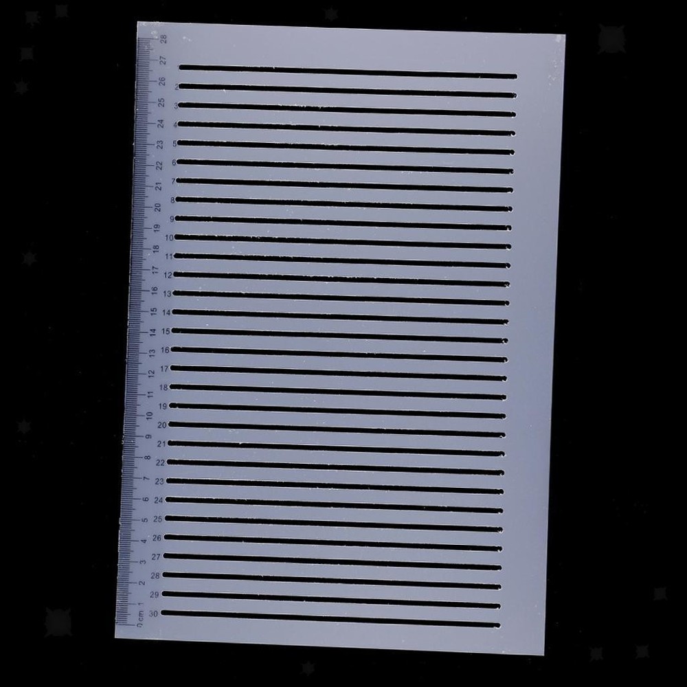 Clear Plastic Straight Ruler Geometry Measuring Straight Template Ruler