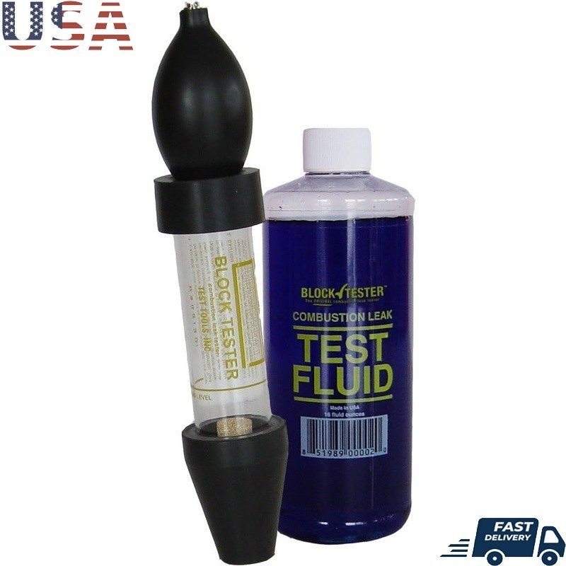 Complete Combustion Leak Test Kit Fluid Detects Head Gasket Issues Fast Tool Set