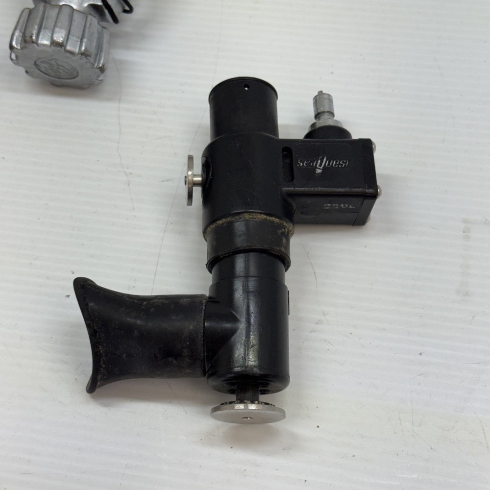 Vintage Poseidon Scuba Regulator Set First & Second Stage w/ Hose – Untested