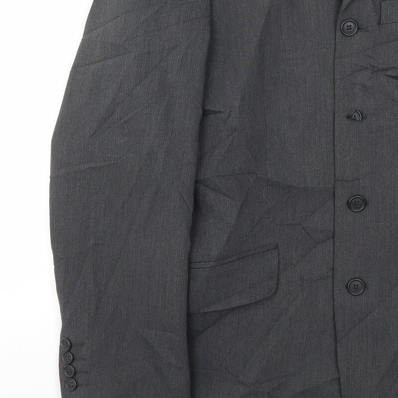 River Island Mens Grey Polyester Blend Blazer Size 40