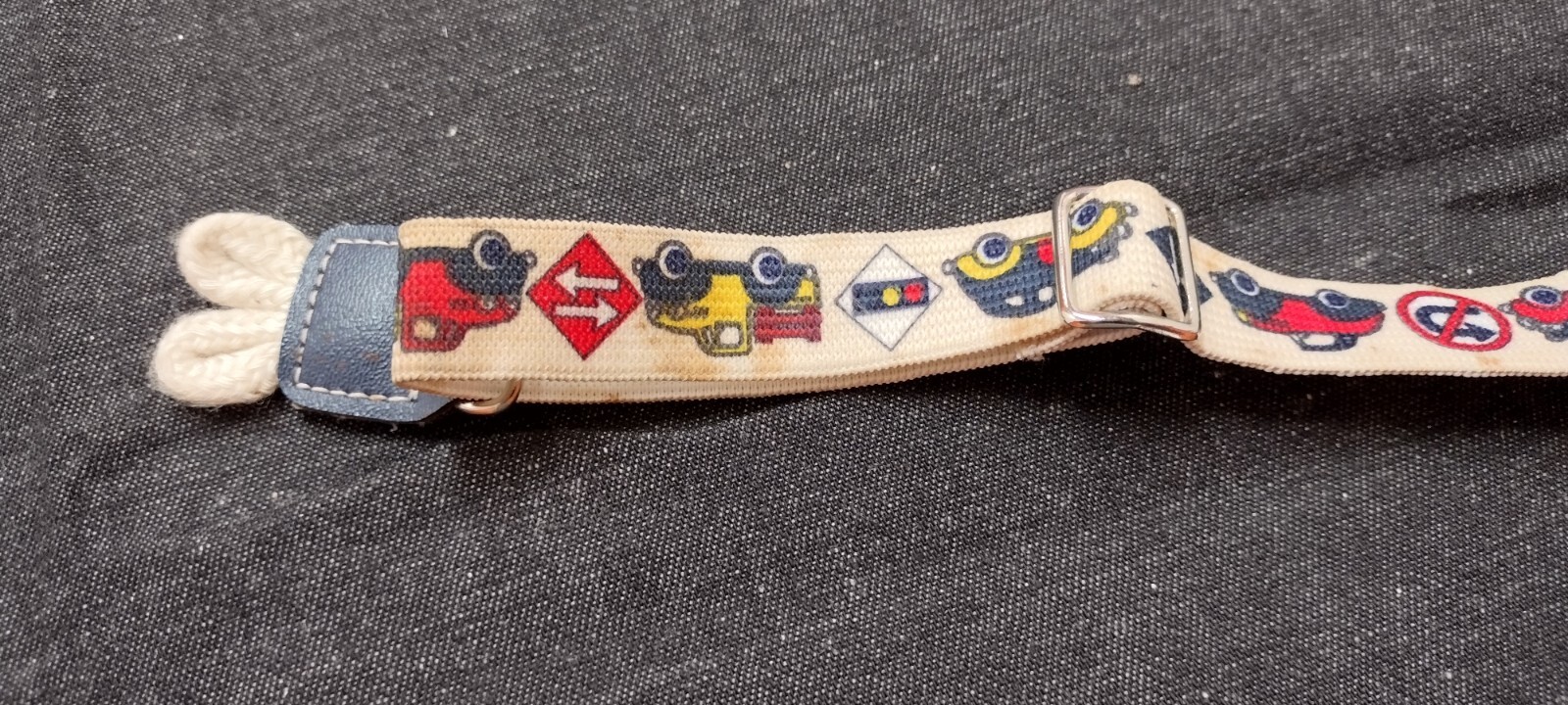 Toddler Suspenders VINTAGE AUTOMOBILES - PROBABLY 70s DOES 1940S ? AS IS