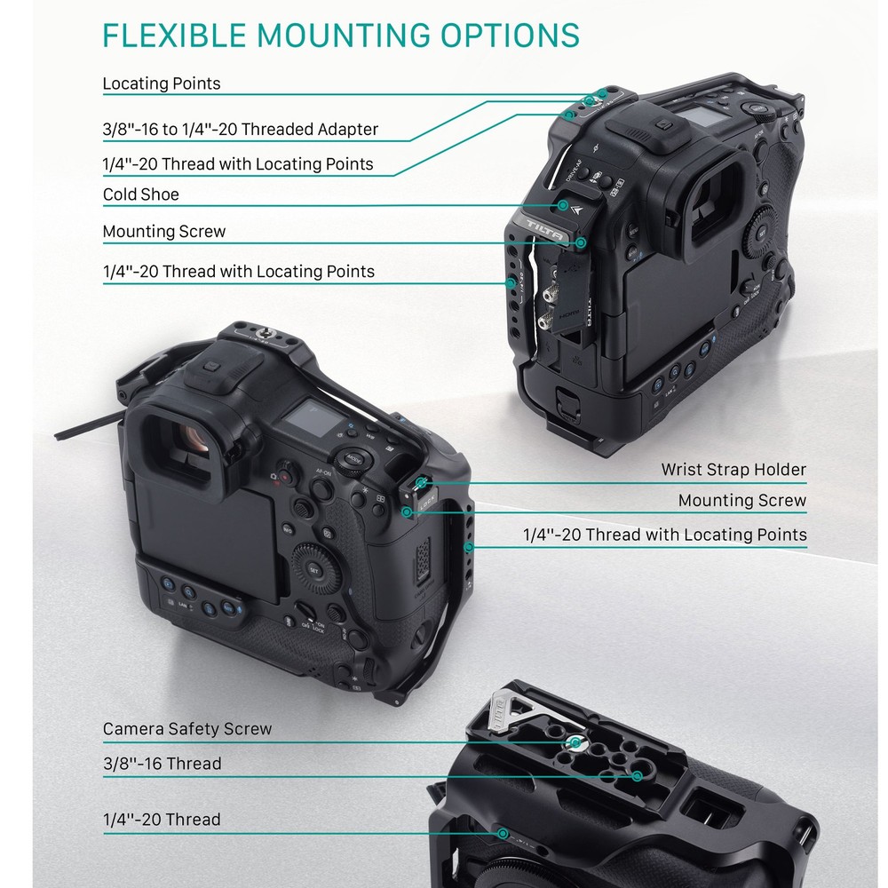 Tilta TA-T36-A-B Full Camera Cage Top Handle Basic Kit For Canon R1 Camera