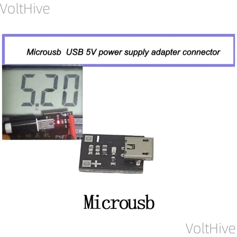 10PCS Micro USB 5V Power Supply Adapter Connector Suitable for 5V RFModule Power