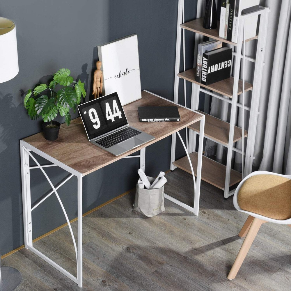 Homy Casa Guduric Foldable Computer Desk Work & Study Table Outdoor & Indoor Use