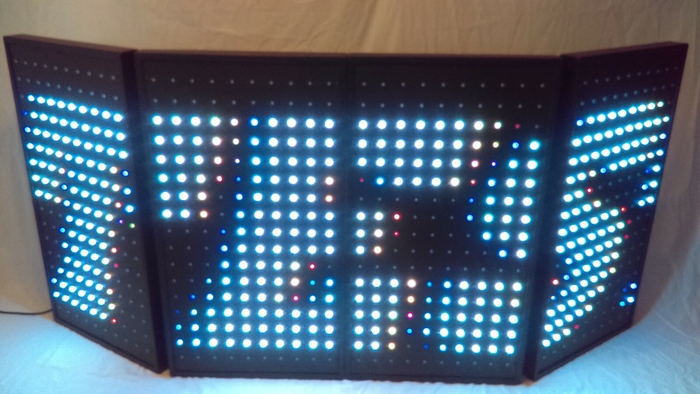LED Pixel DJ Booth/ Facade Panels, 5 Detachable Interactive Panels