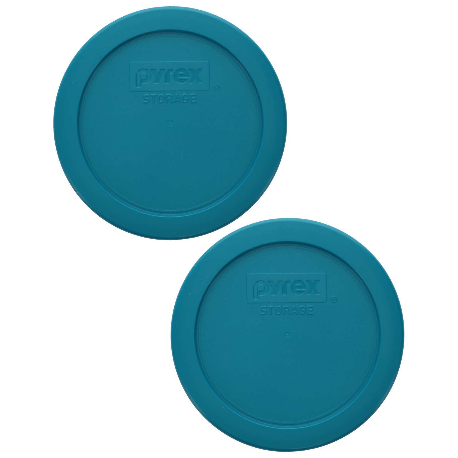 Pyrex 7200-PC 2-Cup Adriatic Blue Food Storage Replacement Lid (2-Pack)